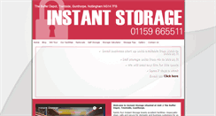Desktop Screenshot of instantstorageltd.com